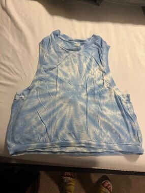 Free people movement Women's Light Blue Tie-Dye Muscle Tank Top